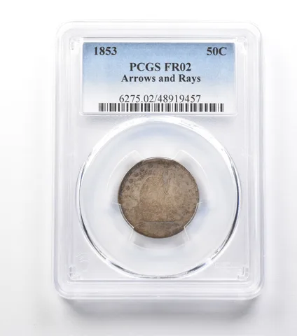 1853 Seated Liberty Quarter Arrows And Rays FR02 PCGS Lowball a9956