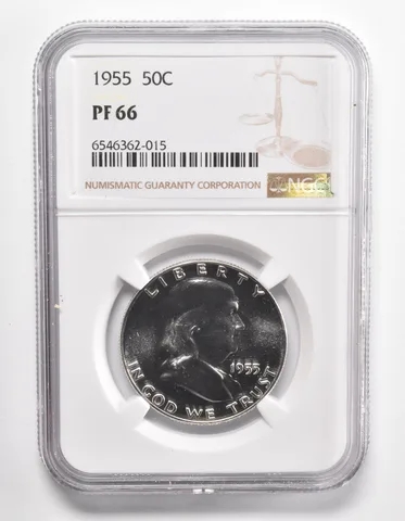 PF66 1955 Franklin Half Dollar - Graded NGC *1033