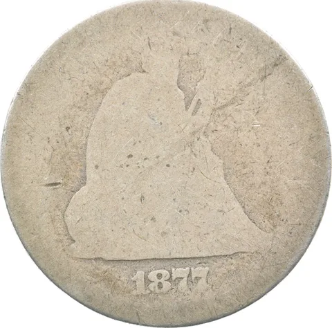 1877 Seated Liberty Quarter Lowball a8947