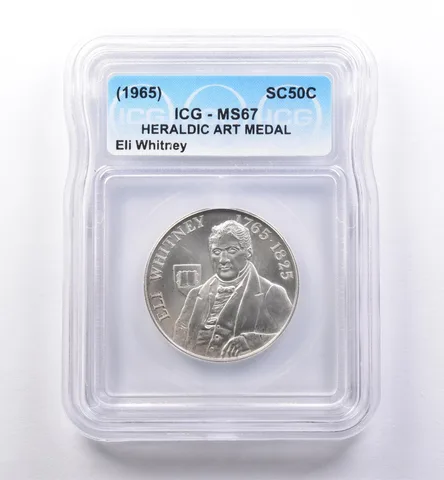 (1965) So Called Half Dollar Eli Whitney MS67 ICG *8422