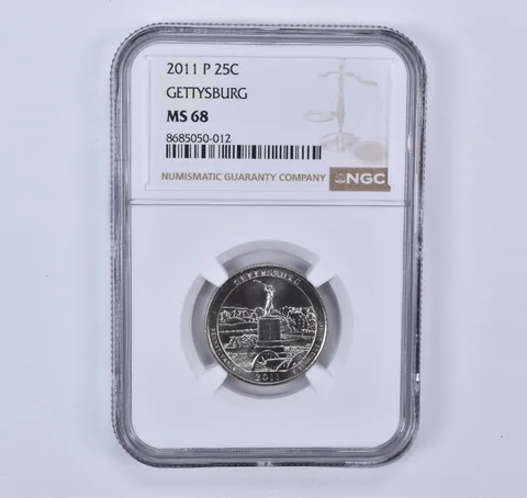 2011-P Washington Quarter ATB Gettysburg MS68 NGC