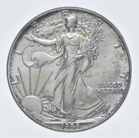 Better Date 1988 American Silver Eagle 1 Troy Oz .999 Fine Silver *390
