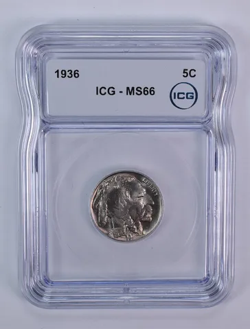 1936 Indian Head Buffalo Nickel MS66 ICG
