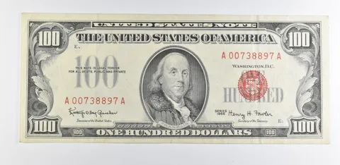 1966 $100 US Legal Tender Note Red Seal *9900