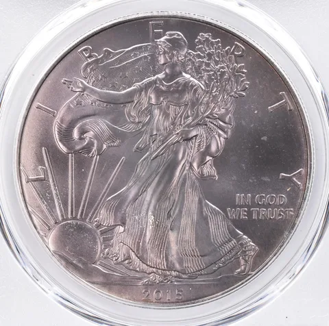 2015 American Silver Eagle MS66 PCGS Beautiful Tone *1422