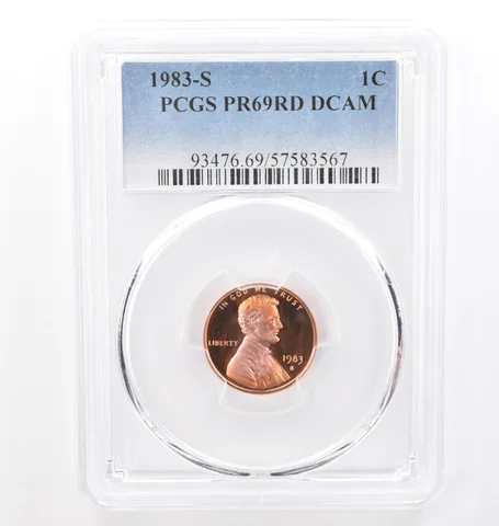 1983-S Lincoln Memorial Cent PR69 RD DCAM PCGS Beautiful Tone *7751