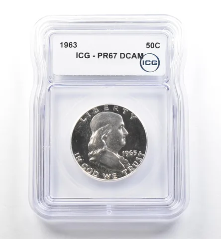 1963 Franklin Half Dollar PR67 DCAM ICG *7459