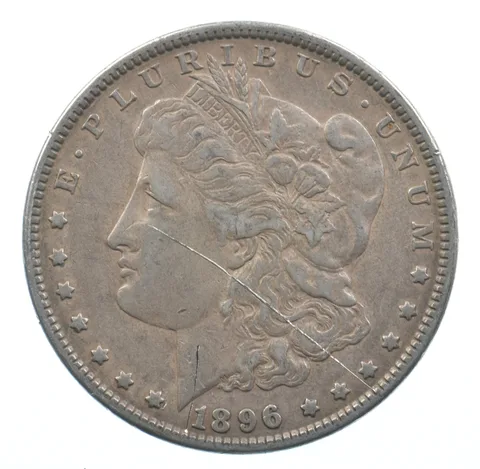 Early - 1896 Morgan Silver Dollar - 90% US Coin *599
