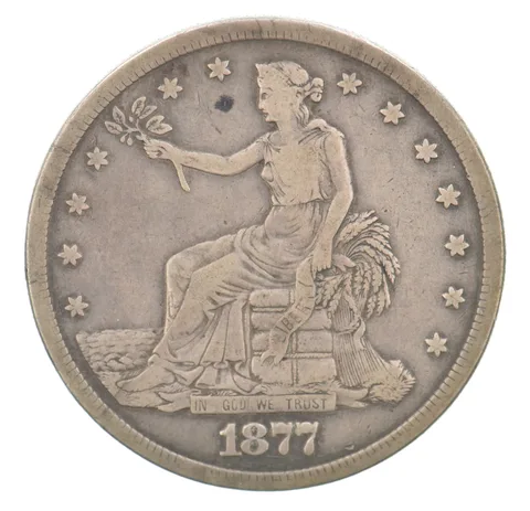 1877-S Seated Liberty Trade Dollar Nice Tone a3103