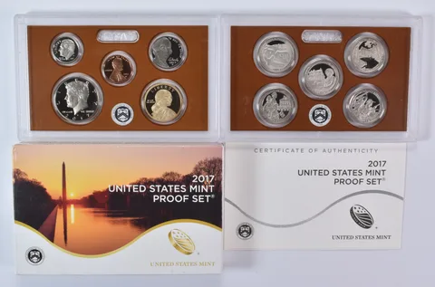 2017 Proof Set with Original Box & COA (10 coins)