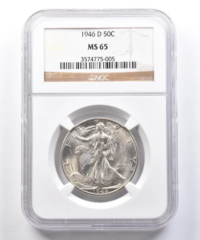 1946-D Walking Liberty Half Dollar MS65 NGC *2598