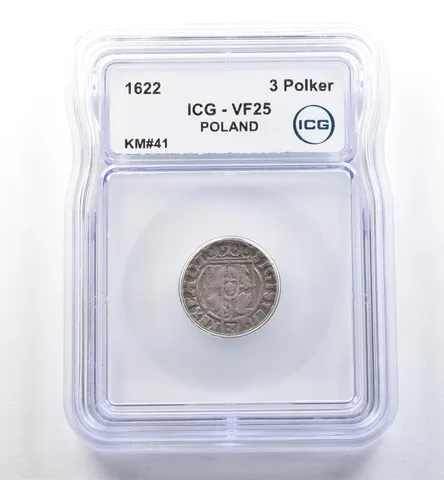 1622 Poland 3 Polker KM#41 VF25 ICG *2572