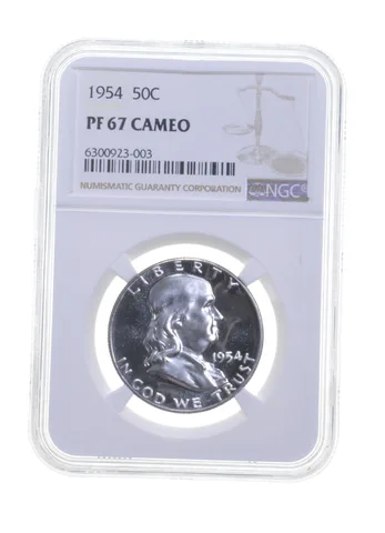 PF67 CAM 1954 Franklin Half Dollar - Graded NGC *5715