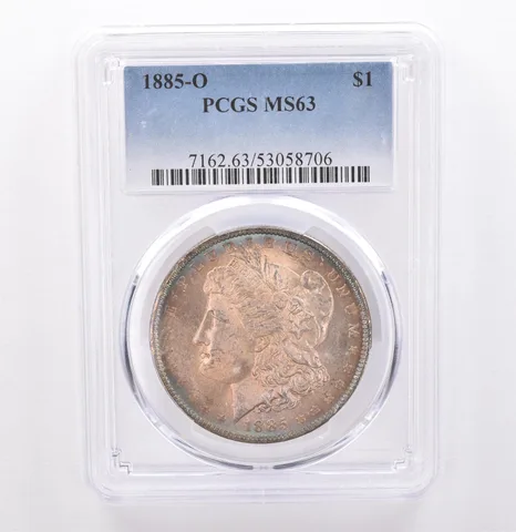 1885-O Morgan Silver Dollar MS63 PCGS Beautiful Tone *9302