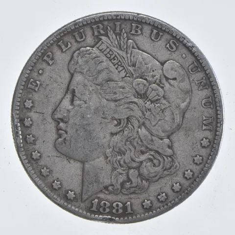 Early - 1881 Morgan Silver Dollar - 90% US Coin *804