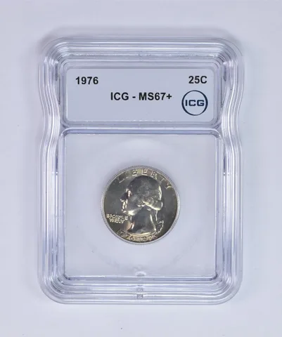 1976 Washington Quarter MS67+ ICG Beautiful Tone *7994