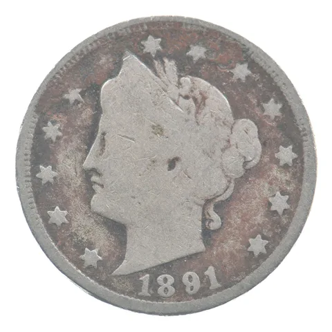 1891 Liberty V Nickel *4481