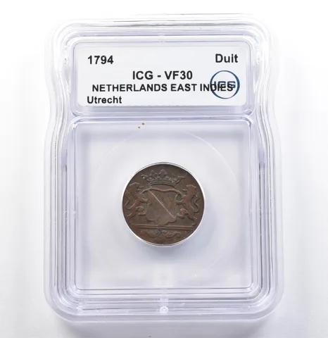1794 Netherlands East Indies Duit Utrecht VF30 ICG *9886