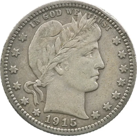 1915 Barber Quarter a2808