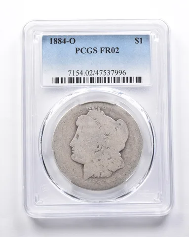 FR02 1884-O Morgan Silver Dollar PCGS Low Ball a6955
