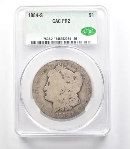 1884-S Morgan Silver Dollar FR2 CAC Lowball *3326
