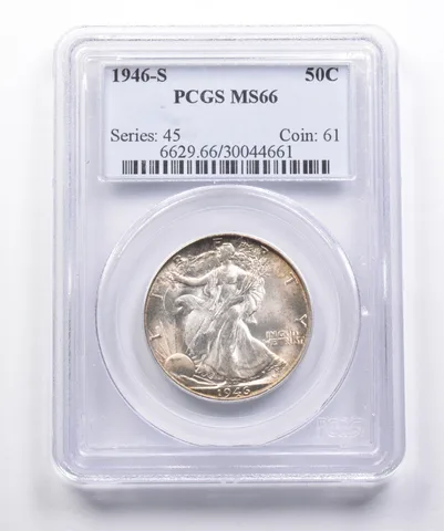 MS66 1946-S Walking Liberty Half Dollar PCGS *3598