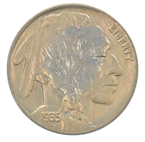 1935 Indian Head Buffalo Nickel Beautiful Tone *4157