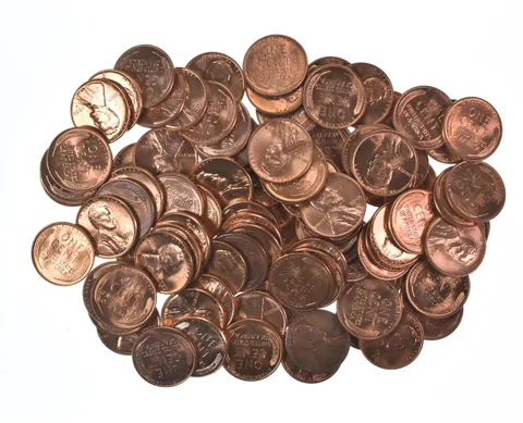 Lot Of (100) 1950-1958 Gem BU Red Lincoln Wheat Cent Lot Collection *562