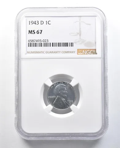 1943-D Lincoln Wheat Cent MS67 NGC *3463