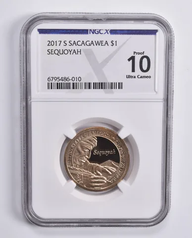 2017-S Sacagawea $1 Sequoyah Proof 10 UCAM NGC X NGCX