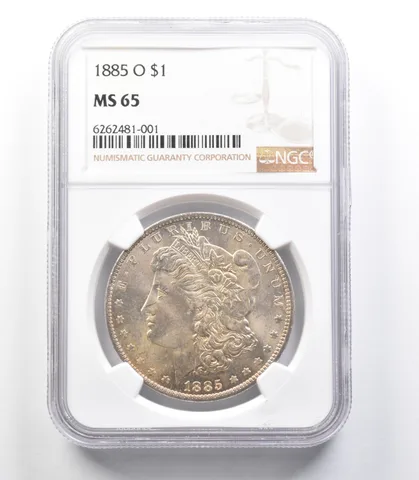 1885-O Morgan Silver Dollar MS65 NGC a3409
