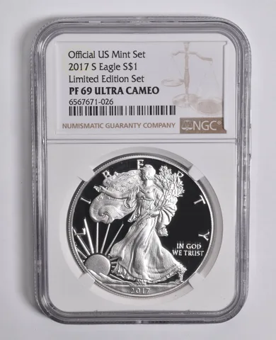 2017-S UCAM American Silver Eagle Limited Edition Set PF69 NGC