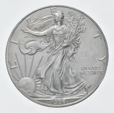 Rarest 1996 American Silver Eagle - Key Date - Rare LOW MINTAGE *342