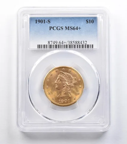 1901-S $10 Liberty Head Gold Eagle MS64+ PCGS *2231
