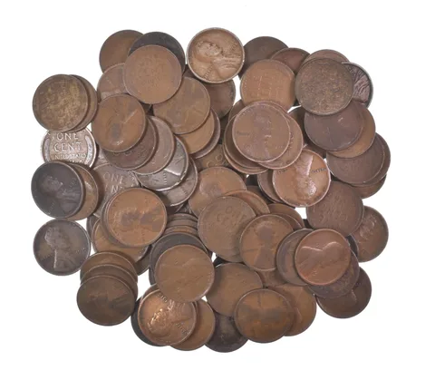 Lot of 100 1910-1919 Lincoln Wheat Cents - 2 Rolls - Collection *577