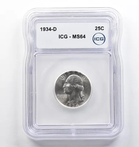 1934-D Washington Quarter MS64 ICG *9435