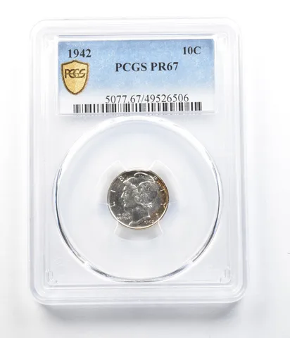 1942 Mercury Dime PR67 PCGS *4485