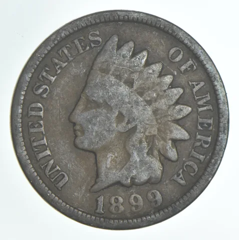 1899 Indian Head Cent AC Average Circ