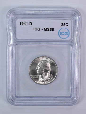 1941-D Washington Quarter MS66 ICG
