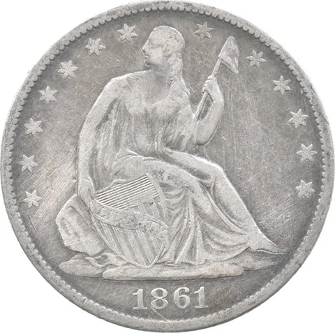 1861-O Seated Liberty Half Dollar *7588