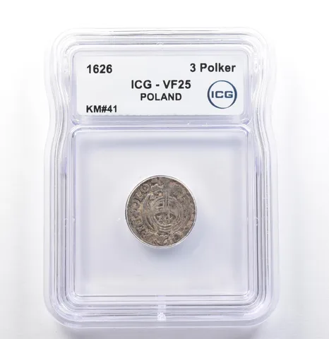 1626 Poland 3 Polker KM#41 VF25 ICG *9861