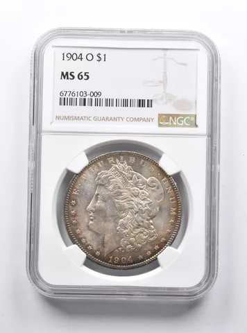 MS65 1904-O Morgan Silver Dollar NGC *1203