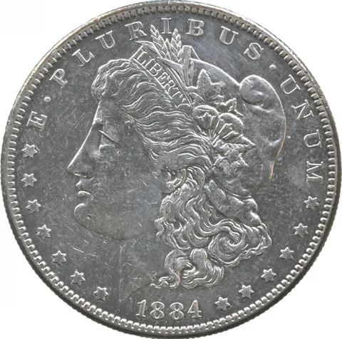 1884-S Morgan Silver Dollar a2830