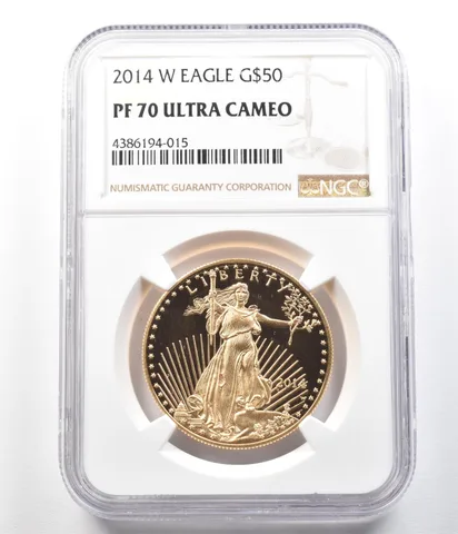 2014-W $50 American Gold Eagle 1 Oz Gold PF70 UCAM NGC