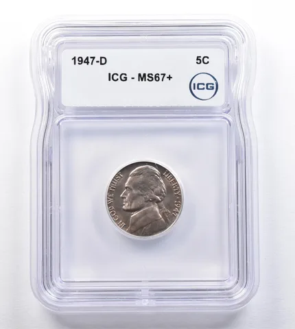 1947-D Jefferson Nickel MS67+ ICG *2038