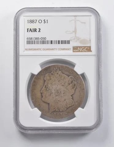 FAIR 2 1887-O Morgan Silver Dollar NGC a7092