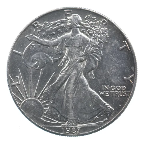 Better Date 1987 American Silver Eagle 1 Troy Oz .999 Fine Silver *642