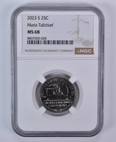 2023-S American Women Quarter Maria Tallchief MS68 NGC