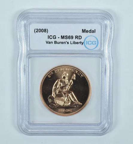 (2008) Van Buren's Liberty Medal MS69 RD ICG