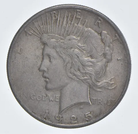 Better - 1925 Peace Silver Dollar - 90% US Coin *629